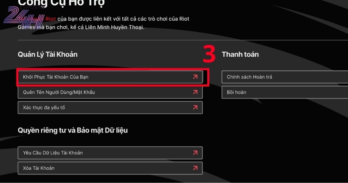 Khôi phục tài khoản Riot nhanh nhất khi mất quyền đăng nhập 14 Cách Khôi phục tài khoản Riot bị hack hoặc đổi gmail bước 3