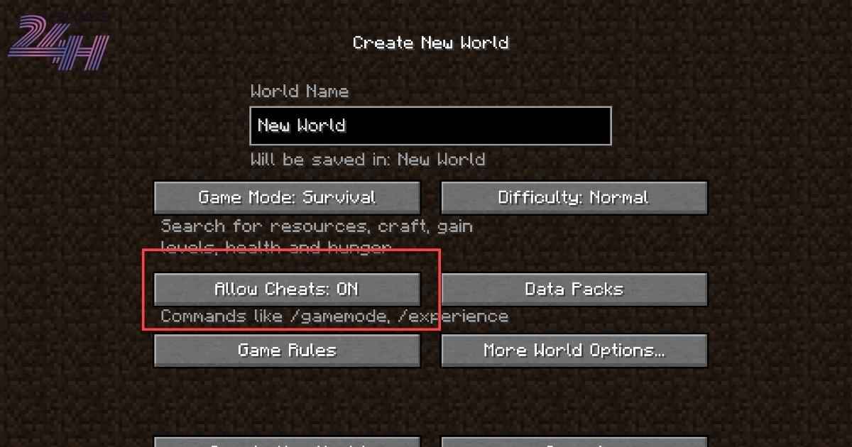 Tổng hợp mã Minecraft: Lệnh cheat code, seed map cơ bản đến nâng cao mới nhất 1 Cách bật chế độ nhập mã (Cheats) trong Minecraft