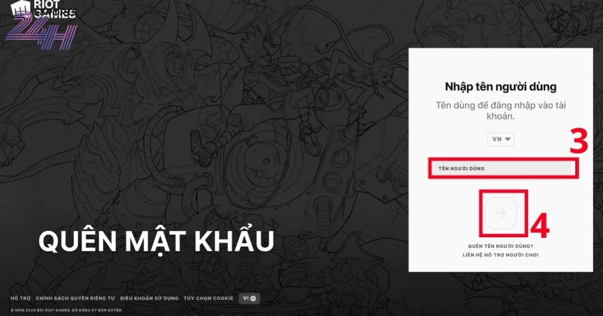 Khôi phục tài khoản Riot nhanh nhất khi mất quyền đăng nhập 2 Cách khôi phục tài khoản Riot Games bằng gmail bước 3 4