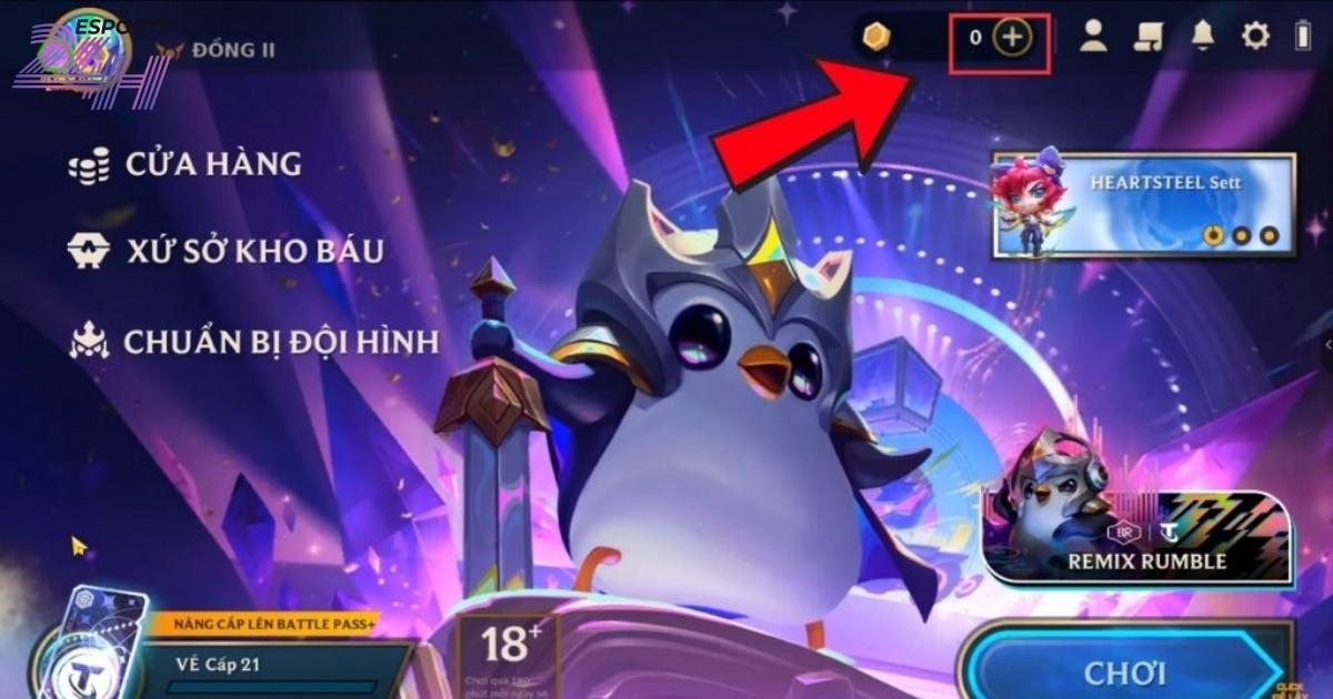 Cách nạp đấu trường chân lý nhanh, an toàn trên Mobile & PC 2 Cách nạp đấu trường chân lý trên điện thoại
