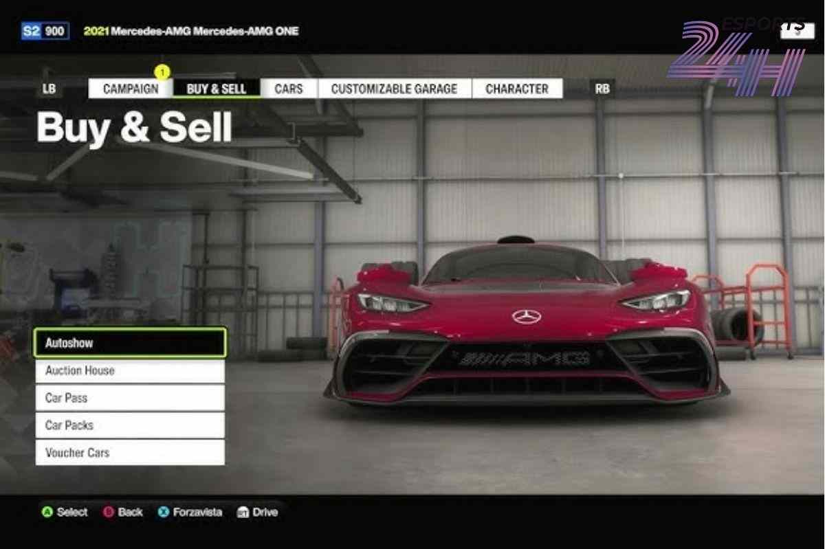 Cách vào cửa hàng Autoshow dùng Car Voucher Forza Horizon 6