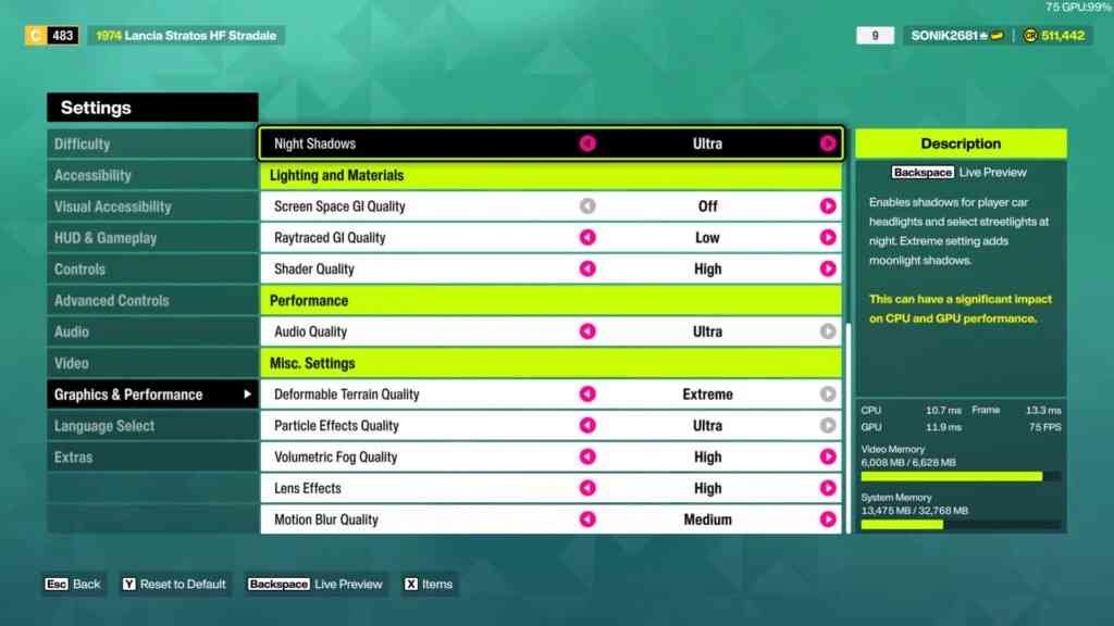 Hướng Dẫn Tối Ưu Cấu Hình Forza Horizon 6 Trên PC: Tăng Mượt Khung Hình Trên 60 FPS 2 Chi tiết cấu hình đồ họa nâng cao tối ưu giữa hiệu năng và hình ảnh