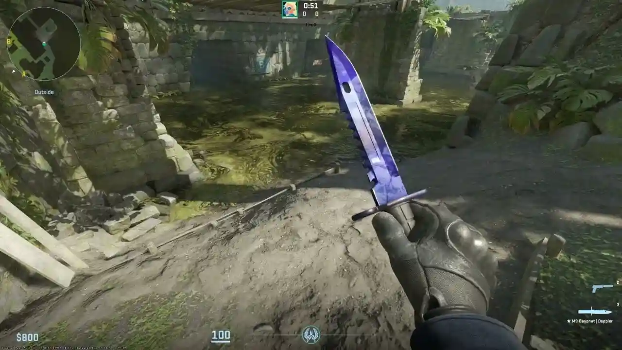 PashaBiceps Bán Dao CS2 Gắn Liền Sự Nghiệp Giá 21.000 USD Để Làm Từ Thiện 1 Dao M9 Bayonet Doppler Sapphire của pashaBiceps