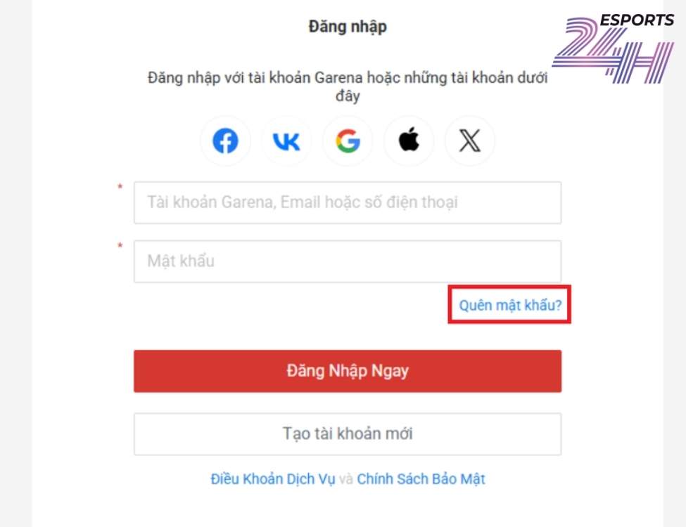 Hướng dẫn cách đổi mật khẩu Liên Quân Mobile 2026 4 Đổi mật khẩu liên quân đối với tài khoản Google