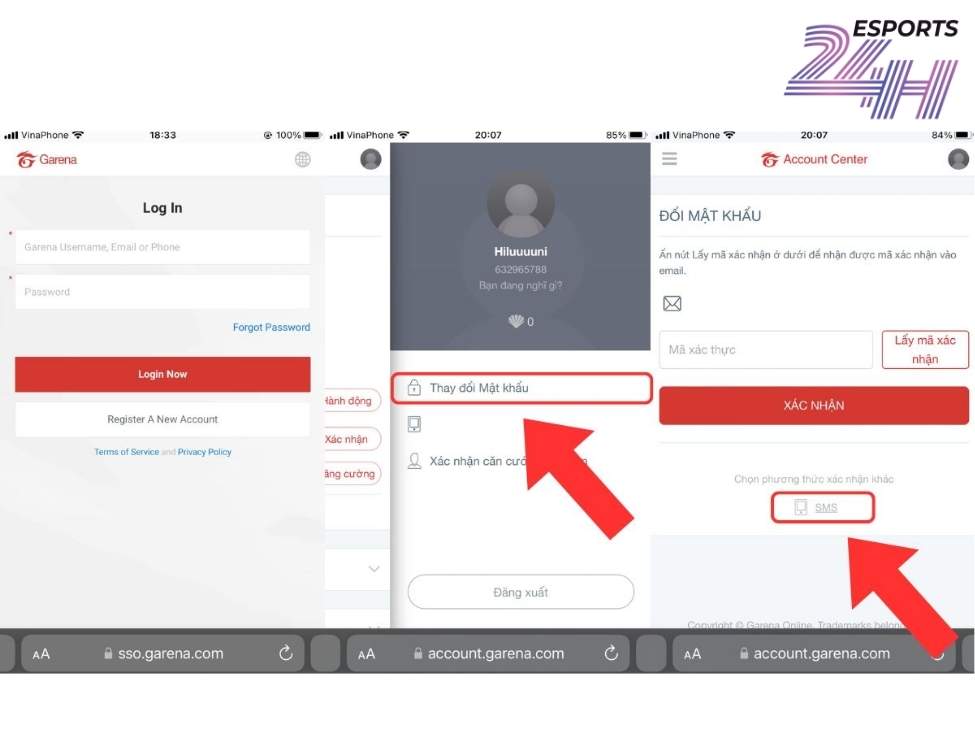 Hướng dẫn cách đổi mật khẩu Liên Quân Mobile 2026 2 Hướng dẫn chi tiết các bước đổi mật khẩu liên quân mobile