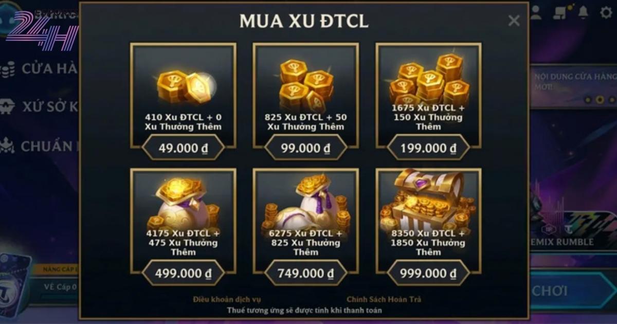 Cách nạp đấu trường chân lý nhanh, an toàn trên Mobile & PC 7 Một số lưu ý khi nạp ĐTCL
