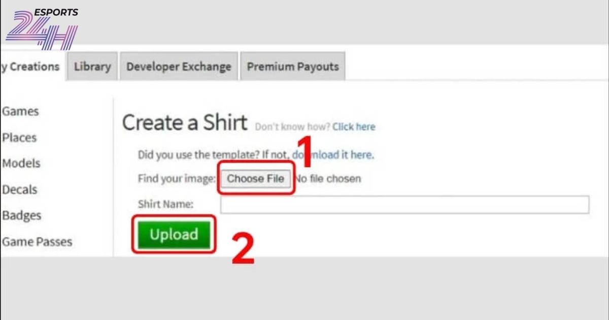 Cách tạo T-shirt Roblox đơn giản và upload thành công 6 Upload T-Shirt lên Roblox