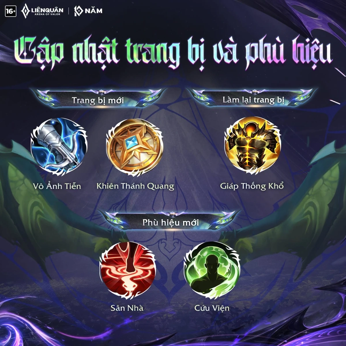 Liên Quân bản cập nhật Vết Nứt Thời Không 29/9/2026: Mùa S4, tướng Evita Và 3 siêu boss 5 Cập nhật trang bị và phù hiệu