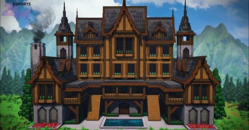 Công trình Minecraft là gì? Top 10 công trình minecraft đẹp nhất cho người mới 2 Công trình Minecraft Woodland mansion