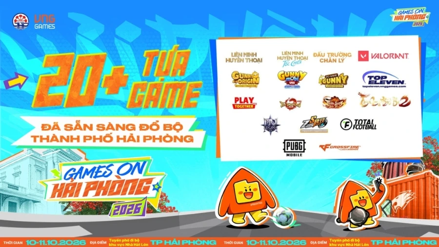 Hơn 20 tựa game và loại hoạt động dành cho game thủ
