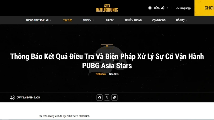 Krafton công bố án phạt xóa tài khoản và tước quyền thi đấu vĩnh viễn đối với Himass, TanVuu KRAFTON thông báo kết quả điều tra và án phạt cho Himass và Tanvuu