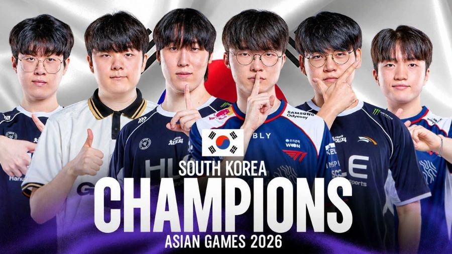 Hàn Quốc giành HCV LMHT ASIAD 2026, Faker không ra sân ở chung kết LMHT Hàn Quốc dành HCV tại ASIAD 2026