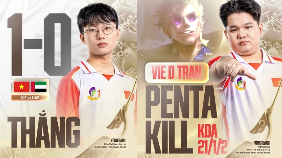 Sức mạnh áp đảo của đội tuyển LMHT Việt Nam tại Asiad 20